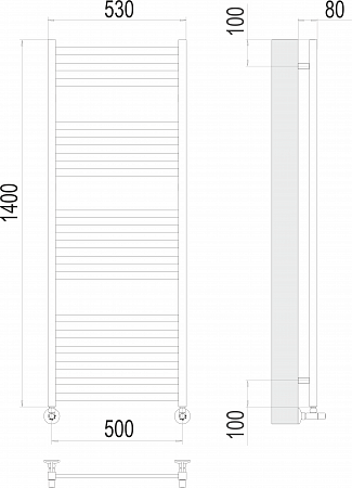 Грета П18 500х1400 Полотенцесушитель  TERMINUS Люберцы - фото 3