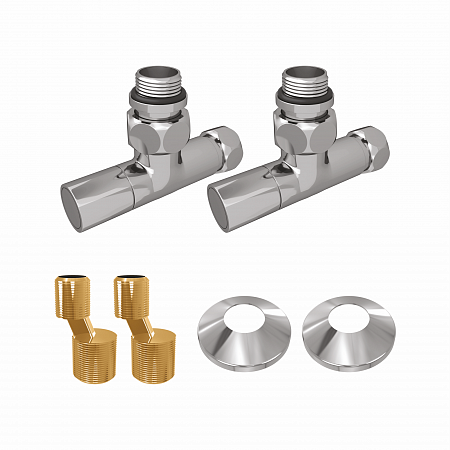 Комплект вентиль КОРОБ г/ш 3/4х1/2(2шт), эксцентрик 3/4х1/2(2шт), отражатель 3/4(2шт)